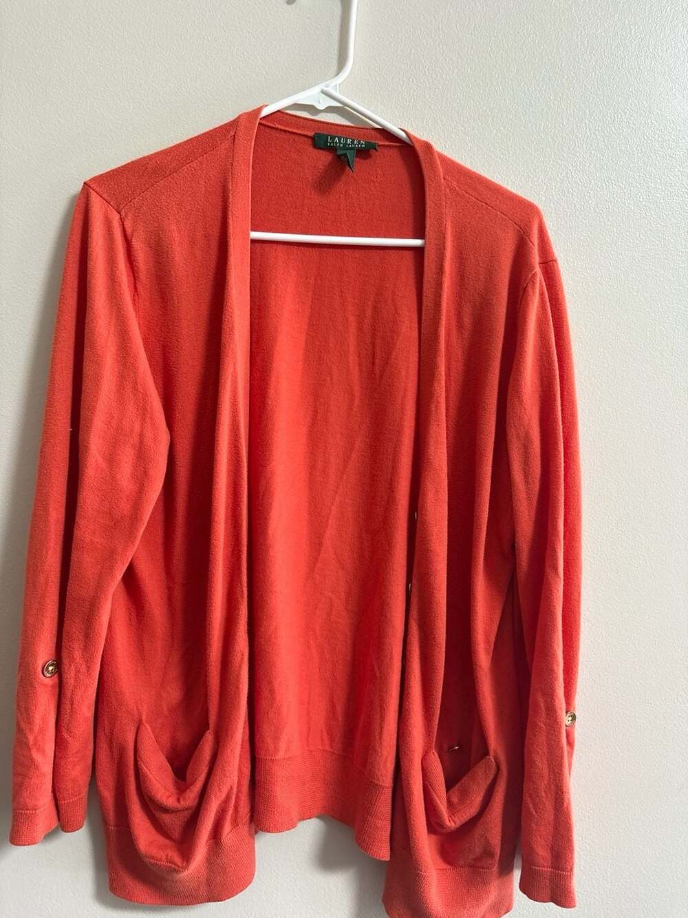 Lauren Ralph Lauren Coral Cardigan Sweater
